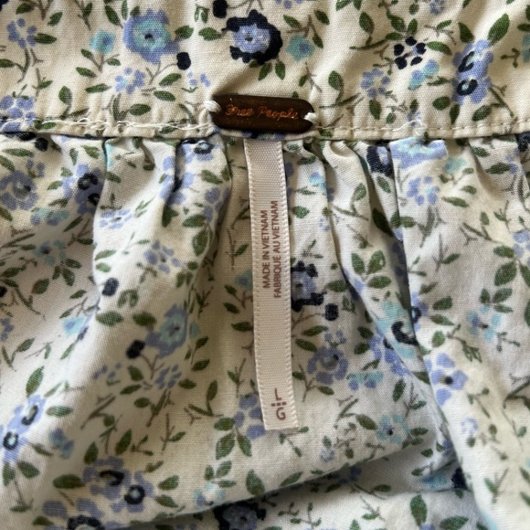 Free People Petunia Mini Dress Large in Tea Combo - Picture 7 of 11